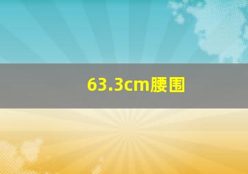 63.3cm腰围