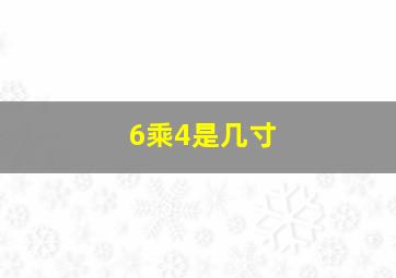 6乘4是几寸