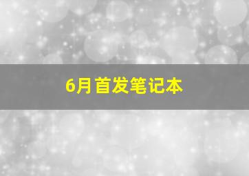 6月首发笔记本