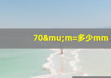 70μm=多少mm