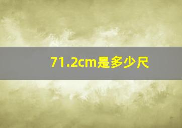 71.2cm是多少尺