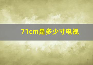 71cm是多少寸电视