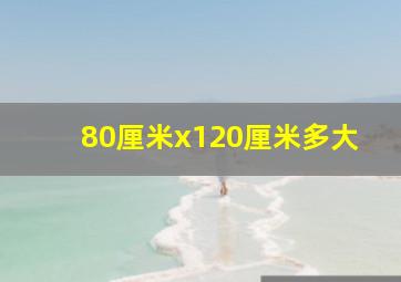 80厘米x120厘米多大