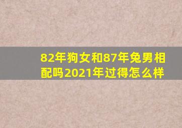 82年狗女和87年兔男相配吗2021年过得怎么样