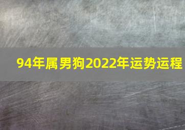 94年属男狗2022年运势运程