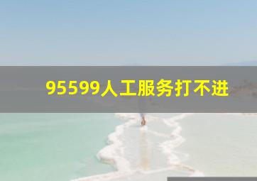 95599人工服务打不进