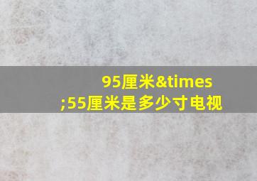 95厘米×55厘米是多少寸电视