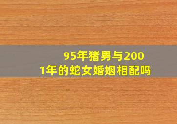 95年猪男与2001年的蛇女婚姻相配吗