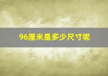 96厘米是多少尺寸呢