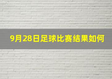 9月28日足球比赛结果如何