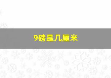 9磅是几厘米