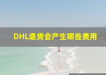 DHL退货会产生哪些费用