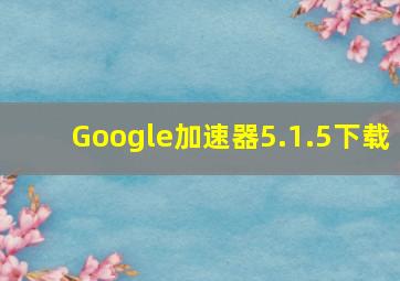 Google加速器5.1.5下载