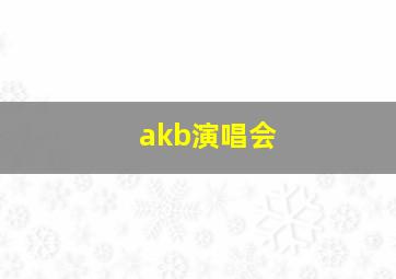 akb演唱会