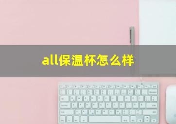 all保温杯怎么样