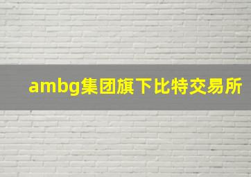 ambg集团旗下比特交易所