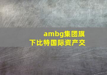 ambg集团旗下比特国际资产交