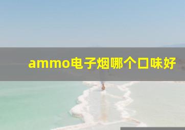 ammo电子烟哪个口味好