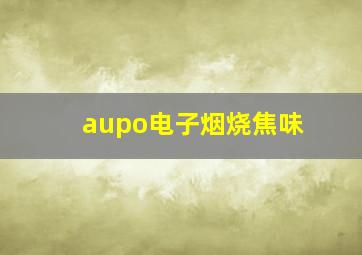 aupo电子烟烧焦味