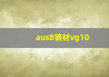 aus8钢材vg10