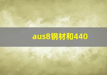 aus8钢材和440