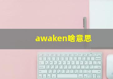 awaken啥意思