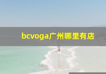 bcvoga广州哪里有店