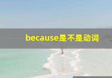 because是不是动词