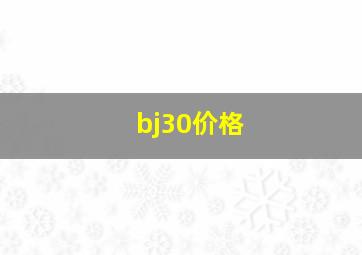 bj30价格