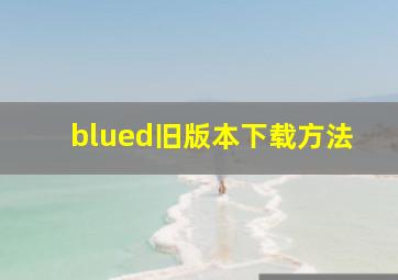 blued旧版本下载方法