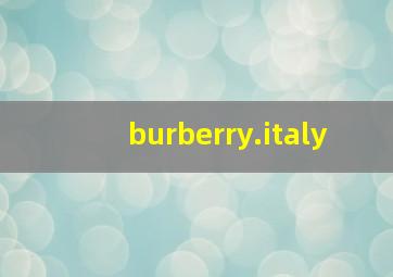 burberry.italy