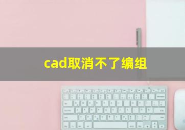 cad取消不了编组