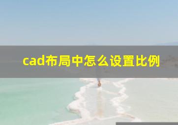 cad布局中怎么设置比例