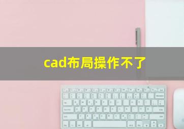 cad布局操作不了