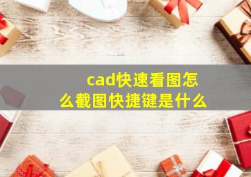 cad快速看图怎么截图快捷键是什么