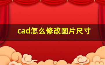 cad怎么修改图片尺寸