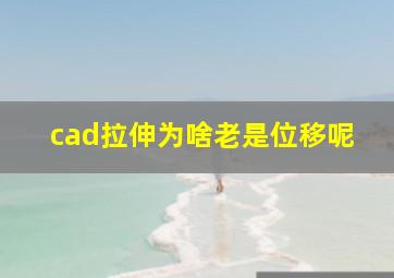 cad拉伸为啥老是位移呢