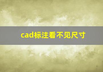 cad标注看不见尺寸