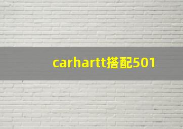 carhartt搭配501