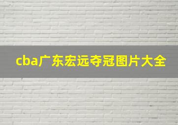 cba广东宏远夺冠图片大全