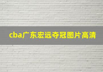 cba广东宏远夺冠图片高清