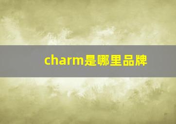 charm是哪里品牌