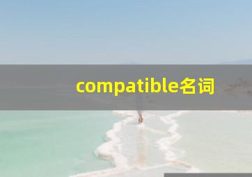 compatible名词