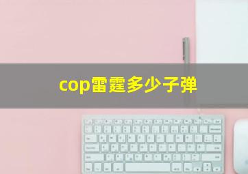 cop雷霆多少子弹