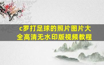 c罗打足球的照片图片大全高清无水印版视频教程