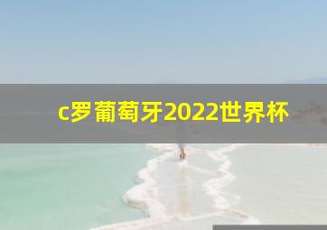 c罗葡萄牙2022世界杯