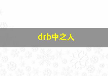 drb中之人