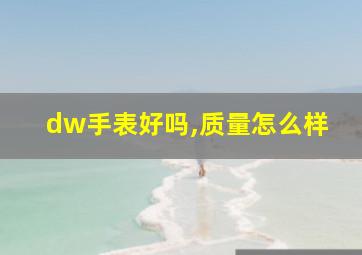 dw手表好吗,质量怎么样