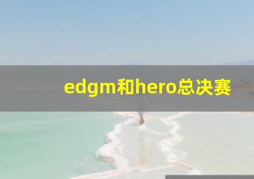 edgm和hero总决赛