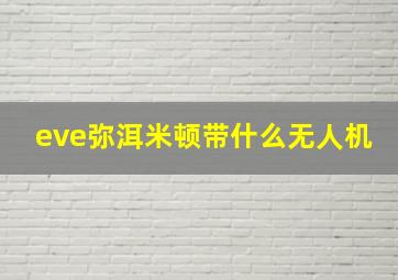 eve弥洱米顿带什么无人机